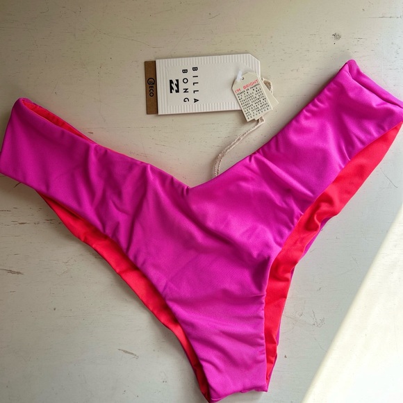 Billabong Swim Nwt Billabong Reversible Bikini Bottoms Large Poshmark